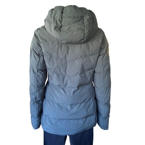 32 Degrees Heat Womens Blue Hooded 4-Way Stretch Puffer Winter Jacket Small - Picture 4 of 6